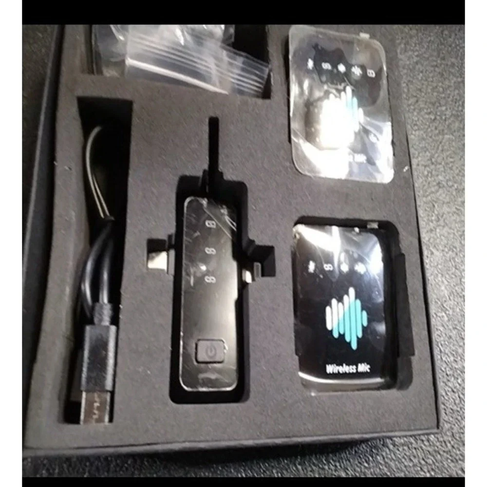 Universial 3-in-1 Dual Wireless Lavalier Microphone Set‎ M37MKF-25-F-01 Open Box